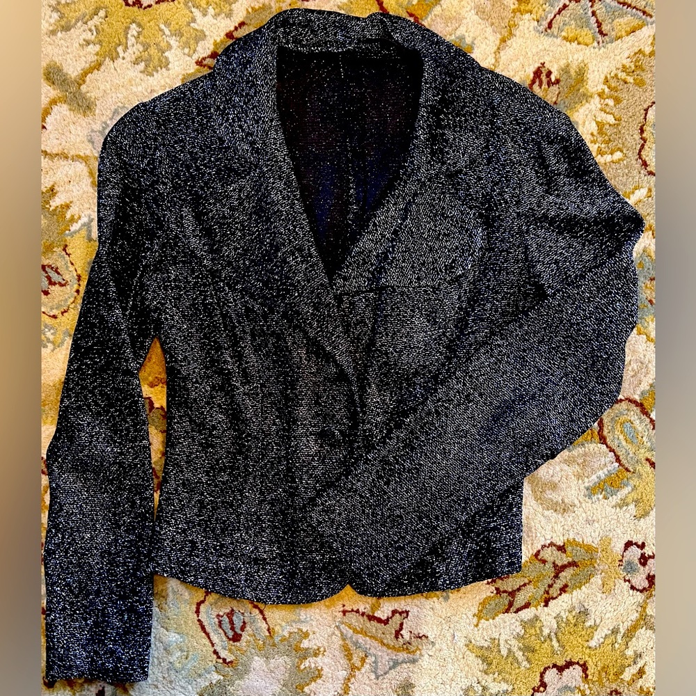 Retro Sparkly Short Blazer/Jacket Women’s S Polyester Pre Owned Great Condition!